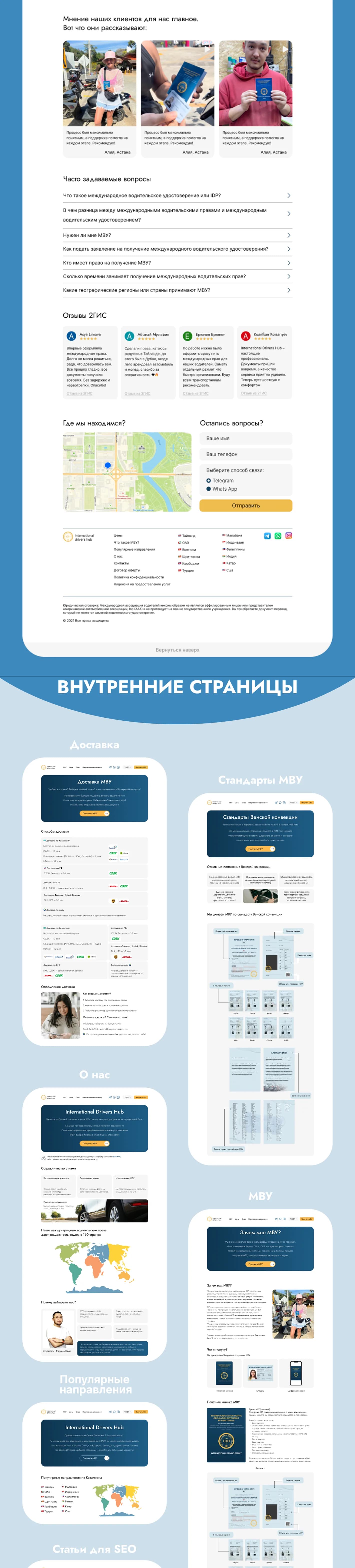 Тарифы, документы и оформление IDH